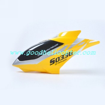 SYMA-S033-S033G helicopter parts head cover (yellow color) - Click Image to Close